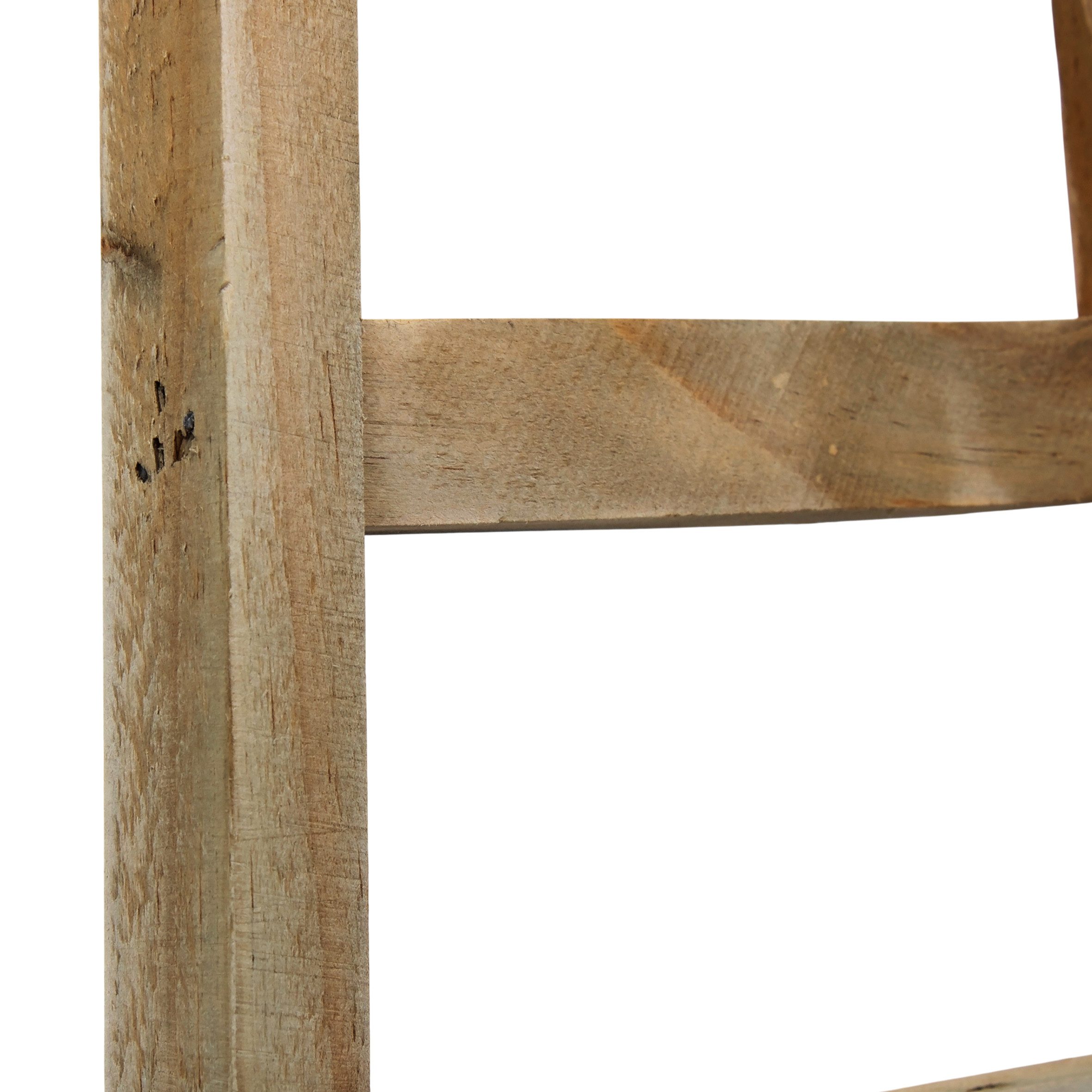 Spetebo Dekoleiter Holz mit 5 Sprossen - 80 x 29 cm - Mini Leiter im Landhaus Design (Stück, 1 St., 1), in konischer Form