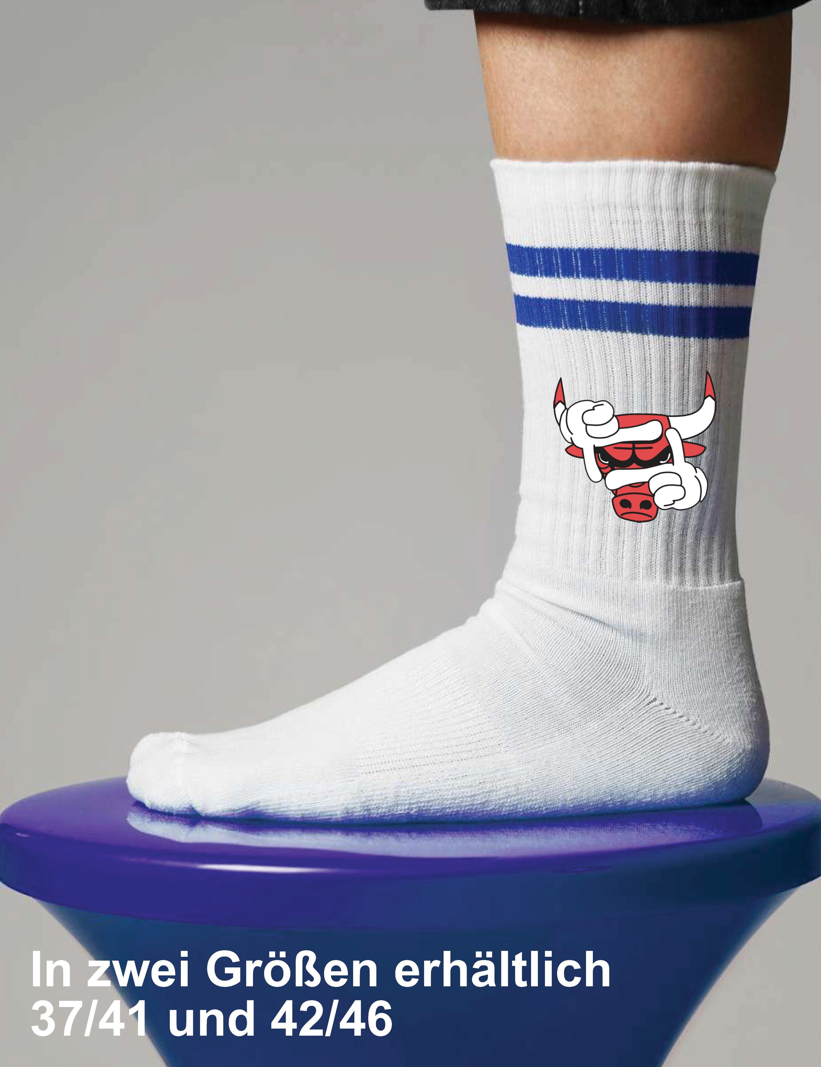Youth Designz Tennissocken Bulls Unisex Socken für Herren & Damen mit verstärkter Verse und Zehenbereich