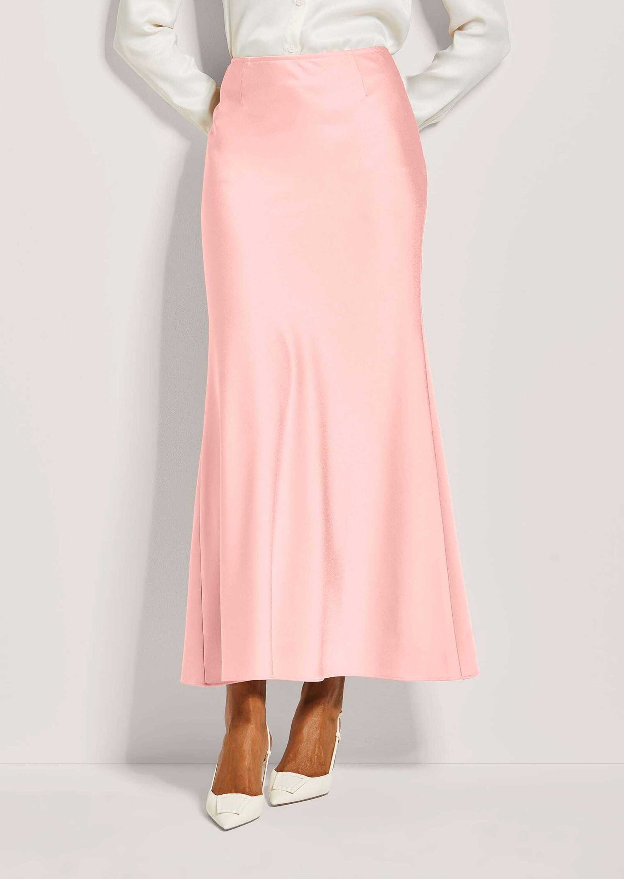 MADELEINE Maxirock Eleganter Maxirock für festliche Anlässe Rock aus zart schimmerndem Satin in Fishtail-Form