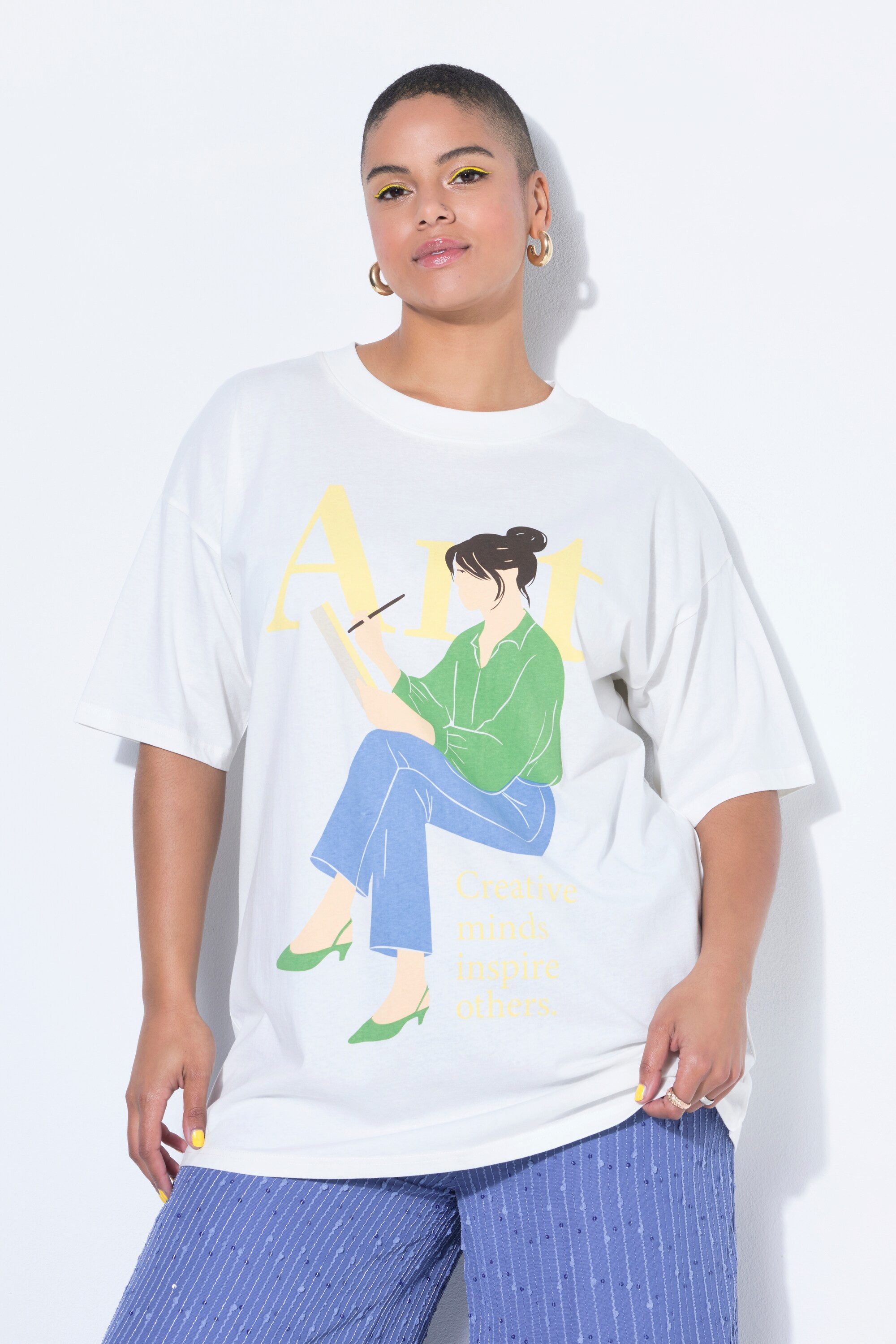 Studio Untold T-Shirt T-Shirt oversized Frauen-Motiv günstig online kaufen