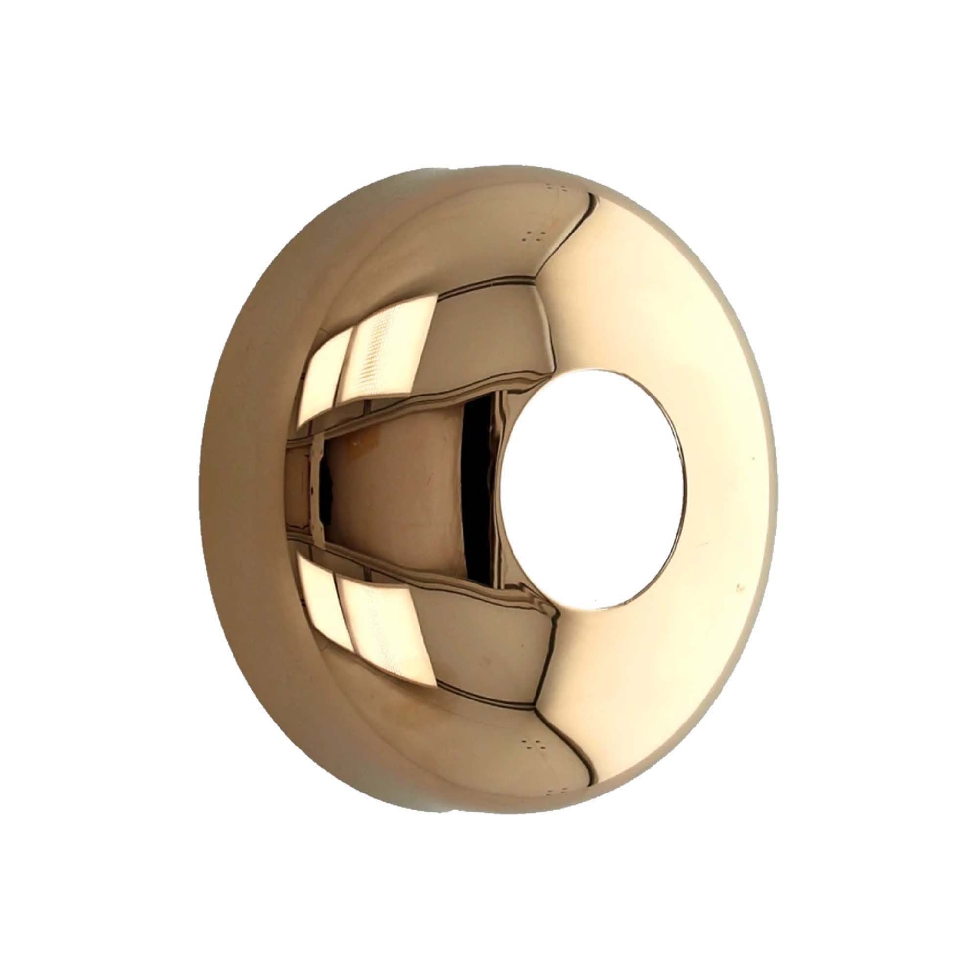 tecuro Badarmatur DESIGN-Hahnrosette (1/2) Ø 22 mm x Ø 63 mm x 40 mm - vergoldet