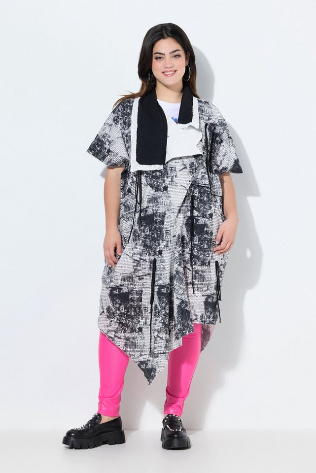 Angel of Style Sommerjacke Jacke längerer Straight Fit Alloverprint