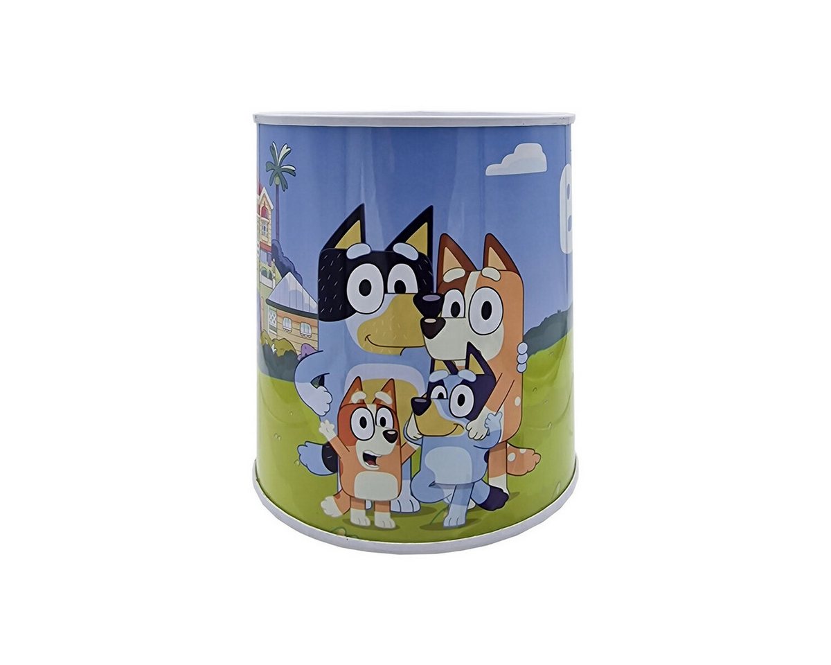Bluey Spardose 12 × 10 × 10 cm Metall Sparbüchse mit Schlitz für Münzen und Scheine, (1-tlg)