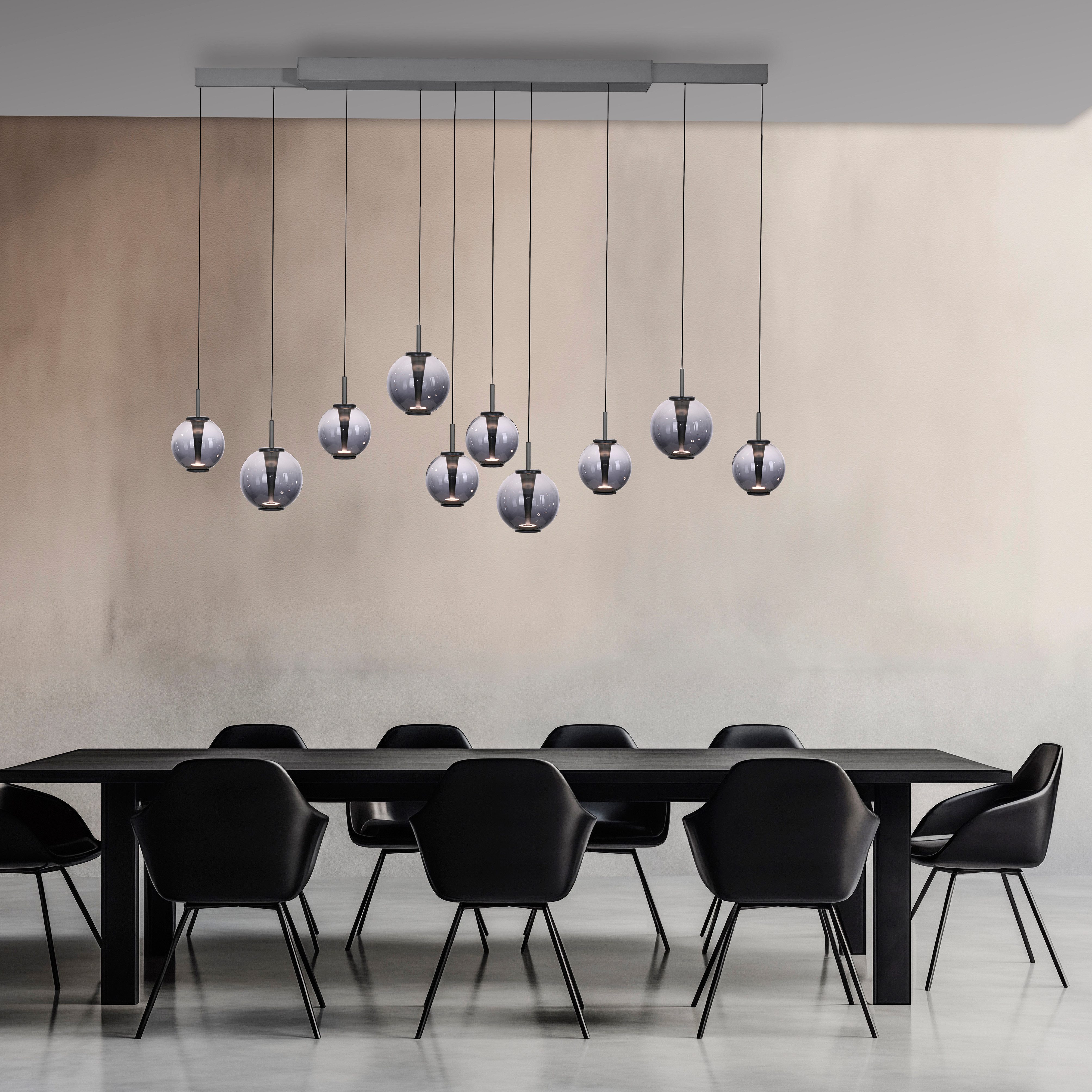 Neuhaus PURE LED Pendelleuchte PURE E-Infinity, CCT - über Fernbedienung, LED fest integriert, warmweiß - kaltweiß, e-SLIDE® Funktion, CCT, dimmbar, Fernbedienung