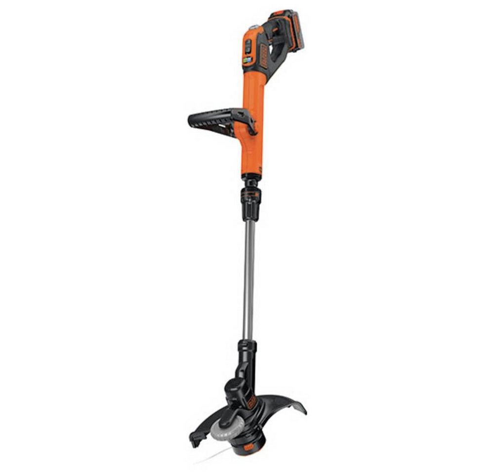 Black + Decker Akku-Rasentrimmer Akku Akku-Rasentrimmer inkl. Akku, inkl. Ladegerät, Höhenverstellbarer, inkl. Akku, inkl. Ladegerät, Höhenverstellbarer Griff
