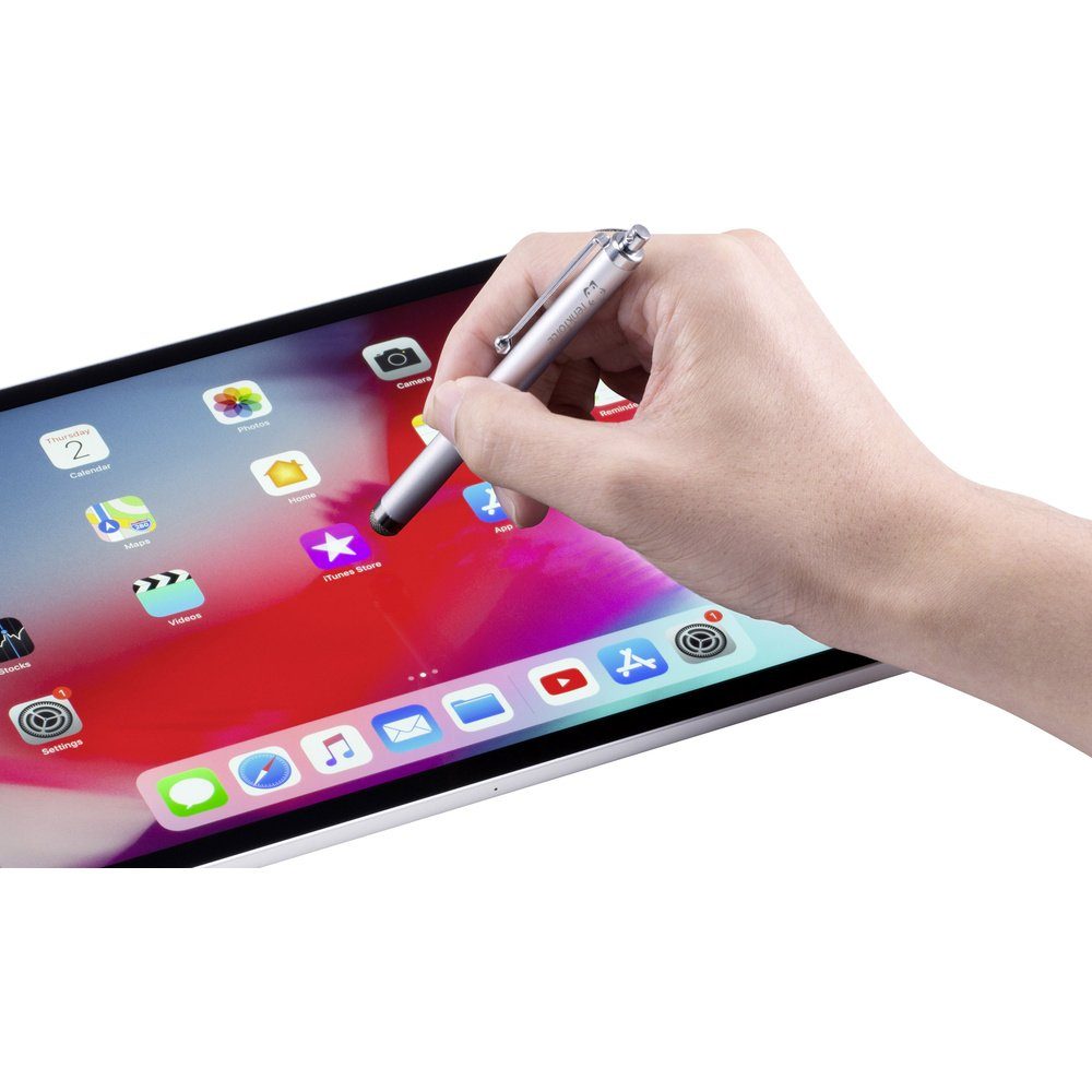 Renkforce Eingabestift Renkforce Capacitive Stylus Touchpen Silber