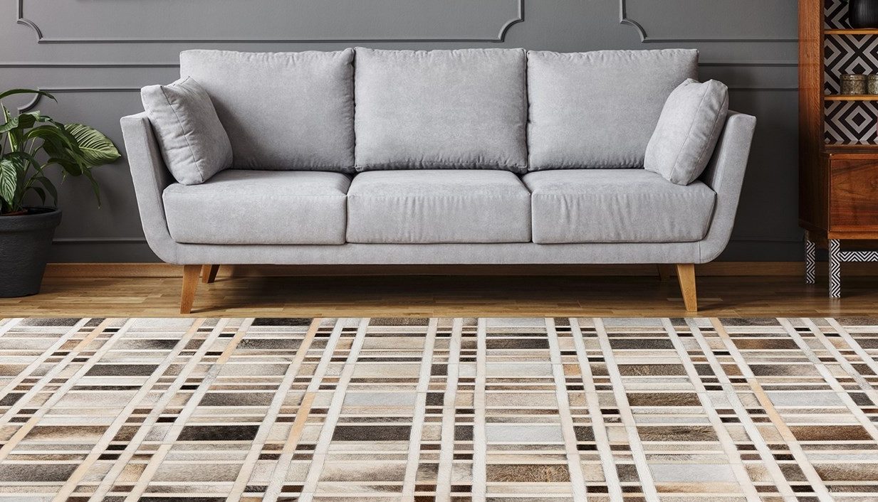 Padiro Teppich Lavin 225, rechteckig, Höhe: 8 mm, Handgenähtes und hochwertig verarbeitetes Unikat