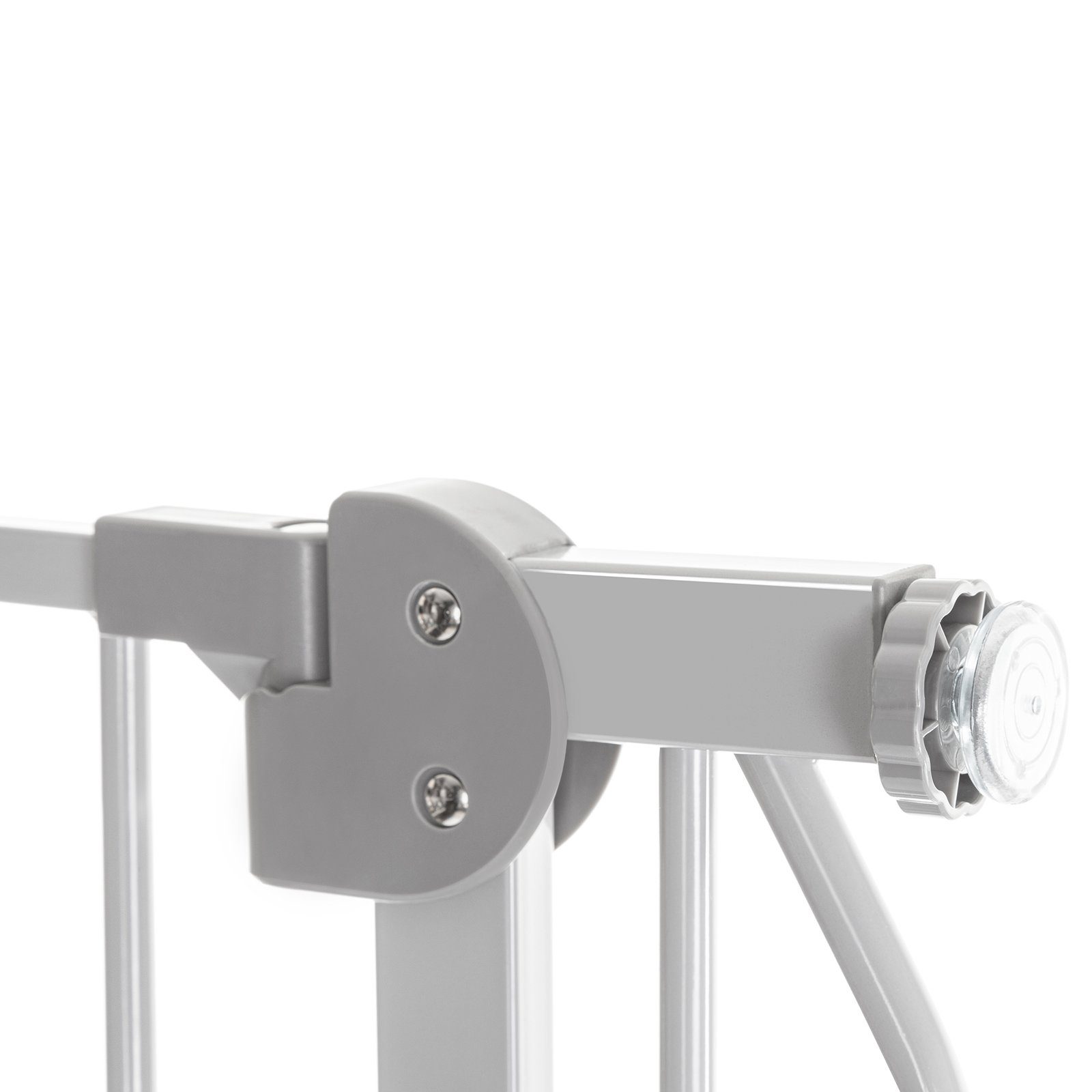 lionelo Türschutzgitter Truus beidseitig Bohren (TOP), Metall LED-Grau Stop schwenkbar ohne Slim Led und 75-105cm 90°