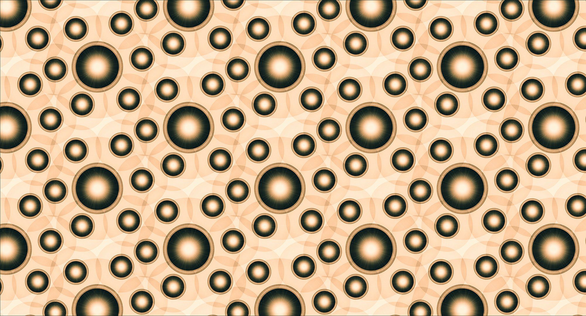 Architects Paper Fototapete Atelier 47 Circle Artwork 1, glatt, Mit Punkten, (5 St), Vlies, Wand, Schräge, Decke