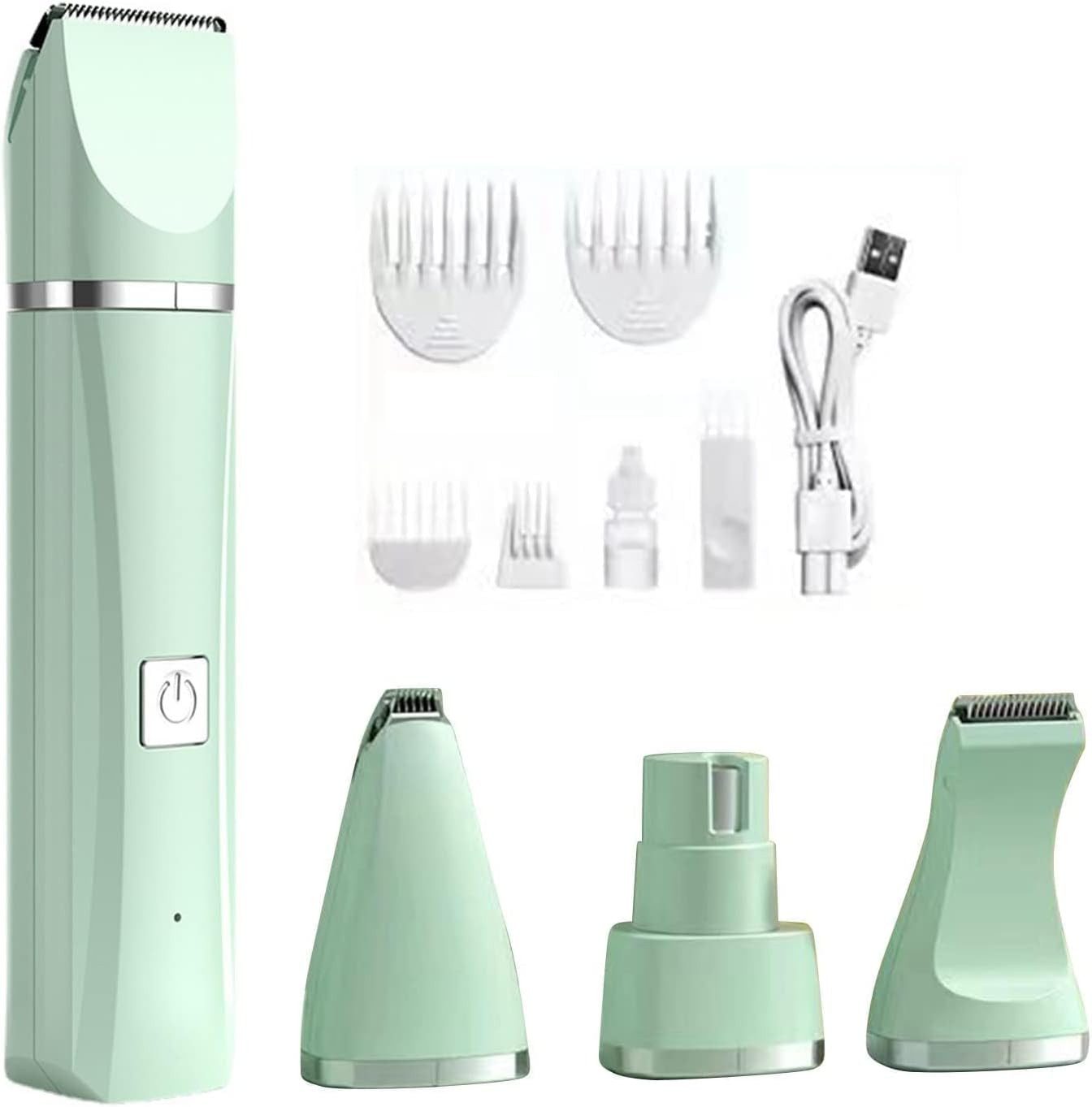 FELIXLEO Hundeschermaschine Hundeschermaschine 4 in 1 Fellpflege Set Wiederaufladbar
