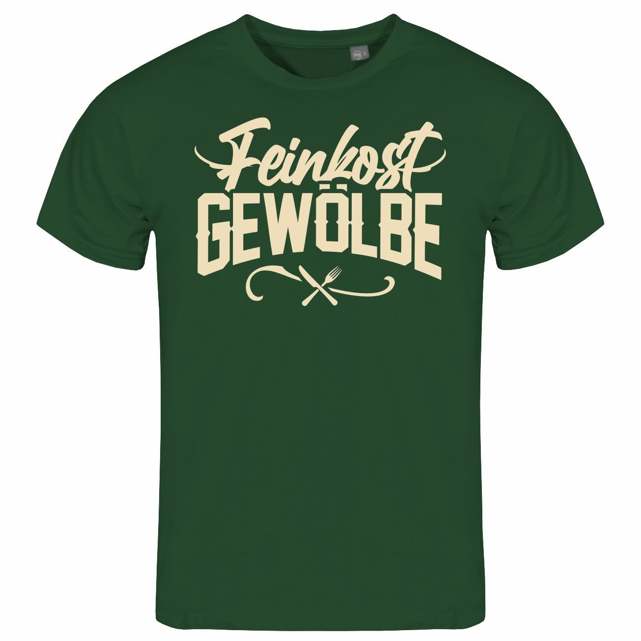Print-Shirt Herren T-Shirt Feinkostgewölbe