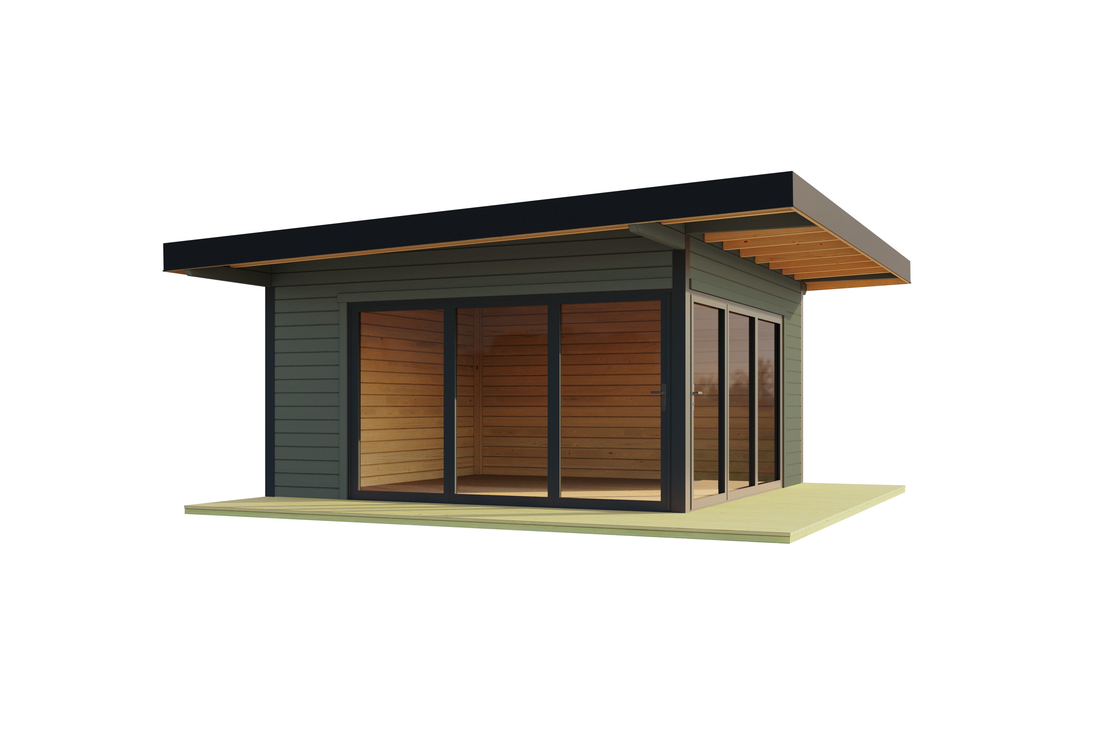 Nordic Holz Gartenhaus DOMEO 9, BxT: 590x590 cm