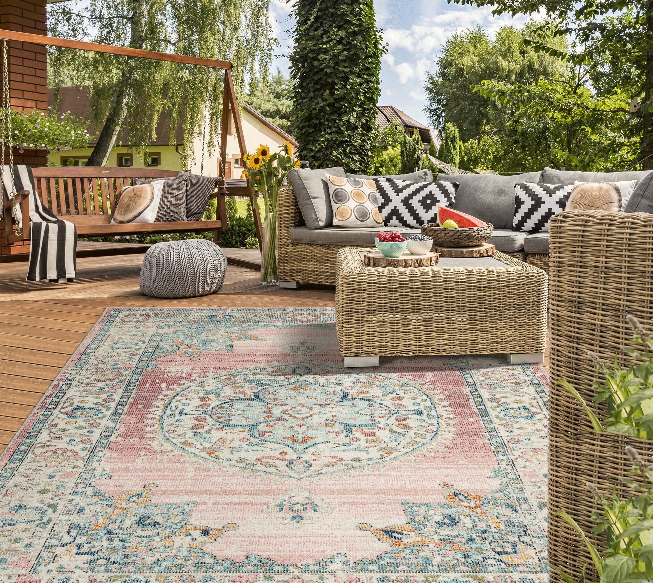 the carpet Teppich Palma, rechteckig, Höhe: 4 mm, Outdoor moderner robuster günstig online kaufen