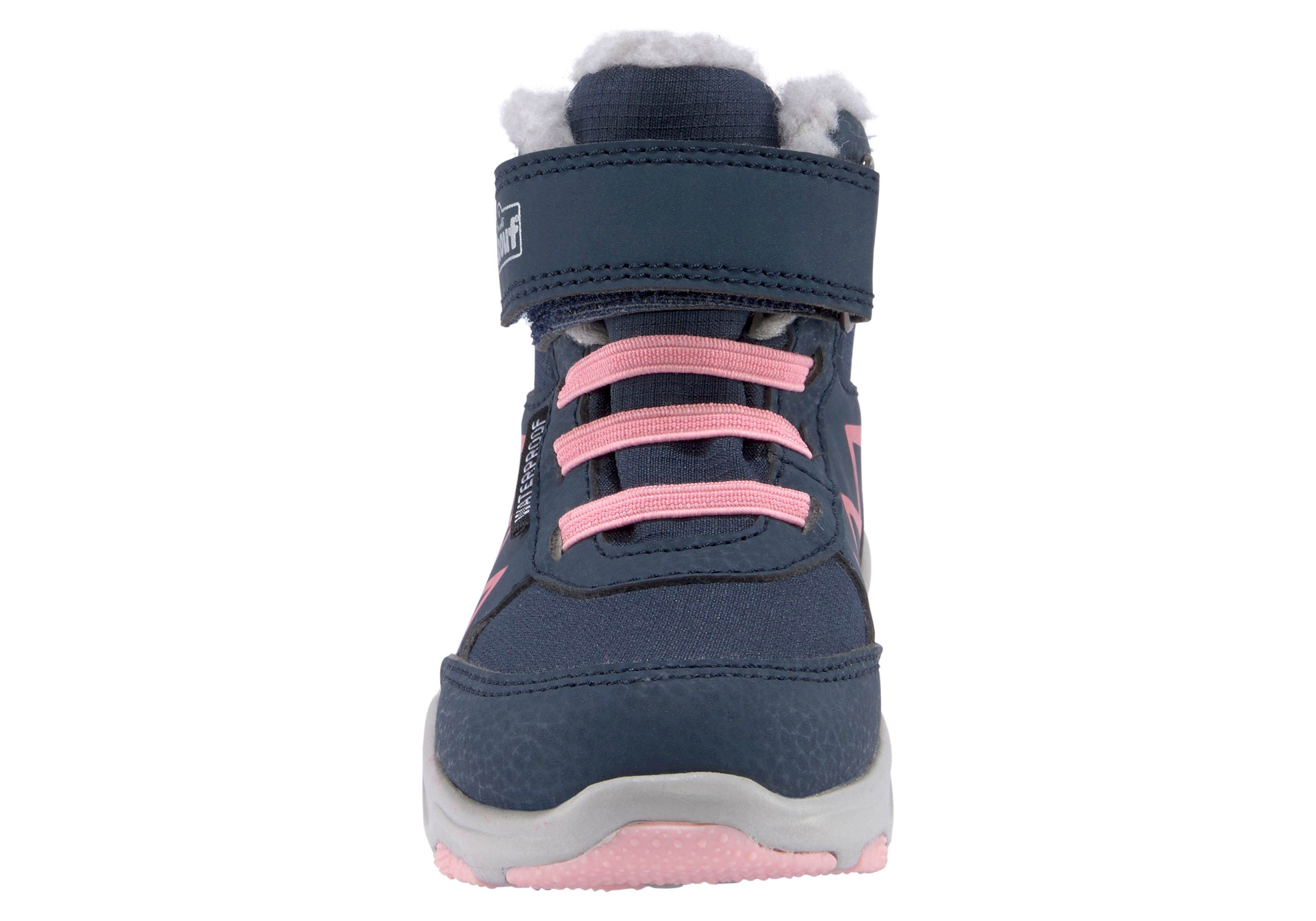MIKA navy-rosa Winterboots Scout