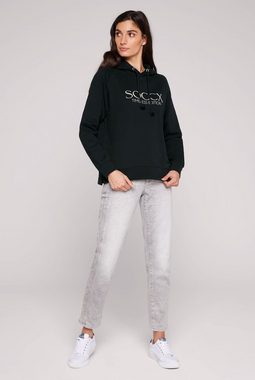 SOCCX Kapuzensweatshirt mit Seitenschlitze