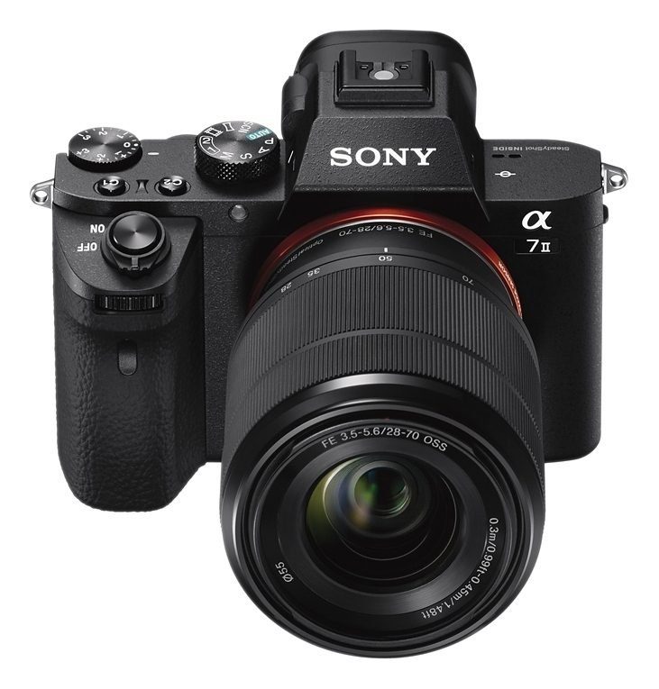 Sony A7 II Systemkamera MP, NFC, Makroaufnahme) Gesichtserkennung, 24,3 (SEL-2870, (Wi-Fi), WLAN HDR-Aufnahme