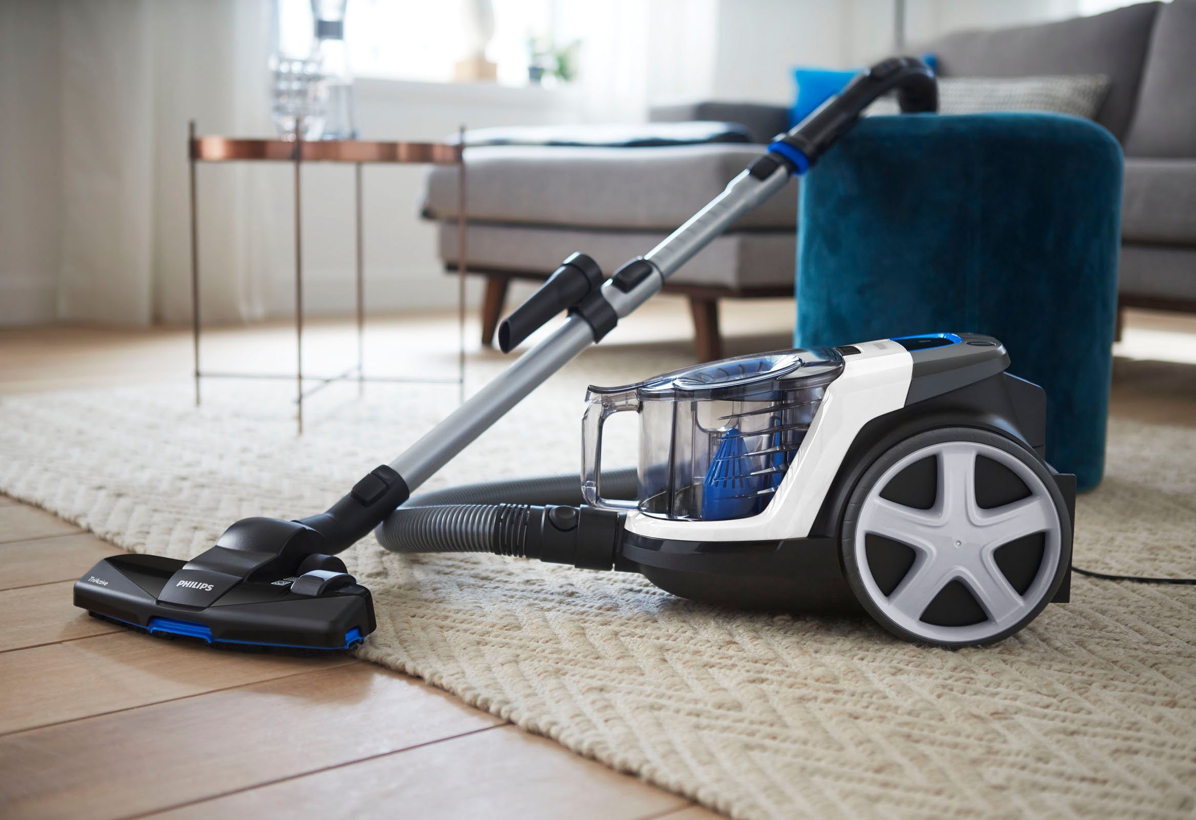 Philips Bodenstaubsauger FC9332/09 3000 Series, 900 W, beutellos, mit 1,5 l Fassungsvermögen und Tri-Active-Düse – Bild 4 von 5
