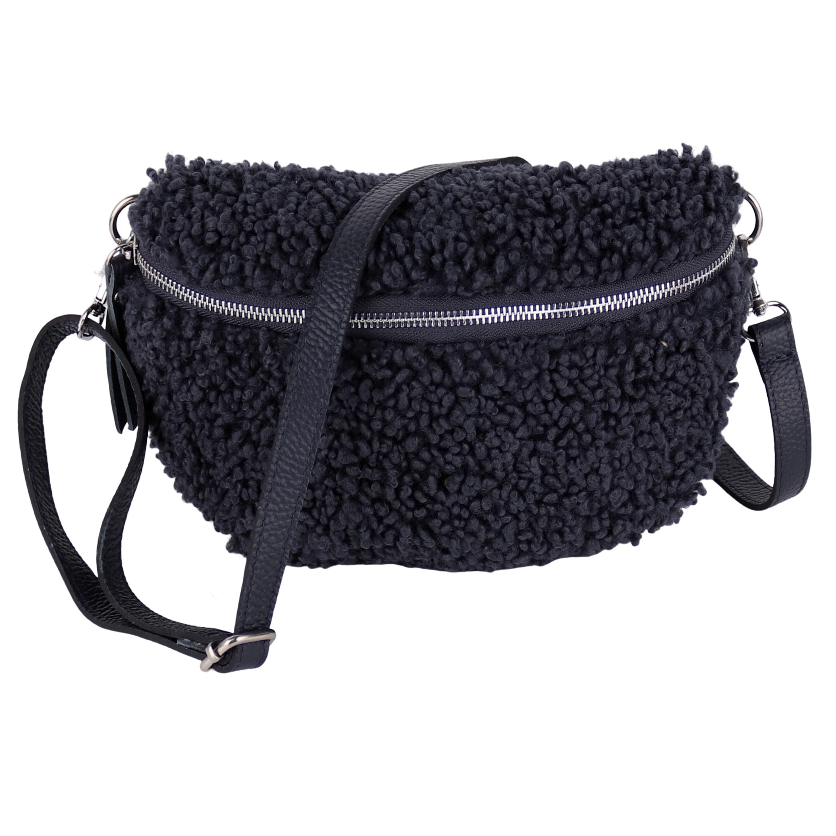 MIRROSI Bauchtasche Damen Brusttasche Plüsch, Teddyfell, günstig online kaufen