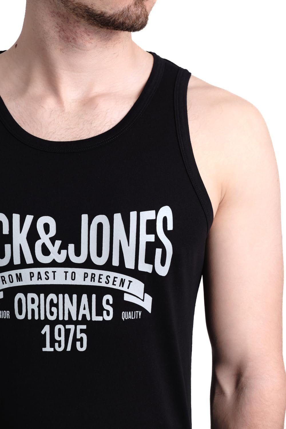 Jack & Jones Tanktop Bedrucktes Shirt aus Baumwolle (2er-Pack) mit Print – Bild 5 von 5