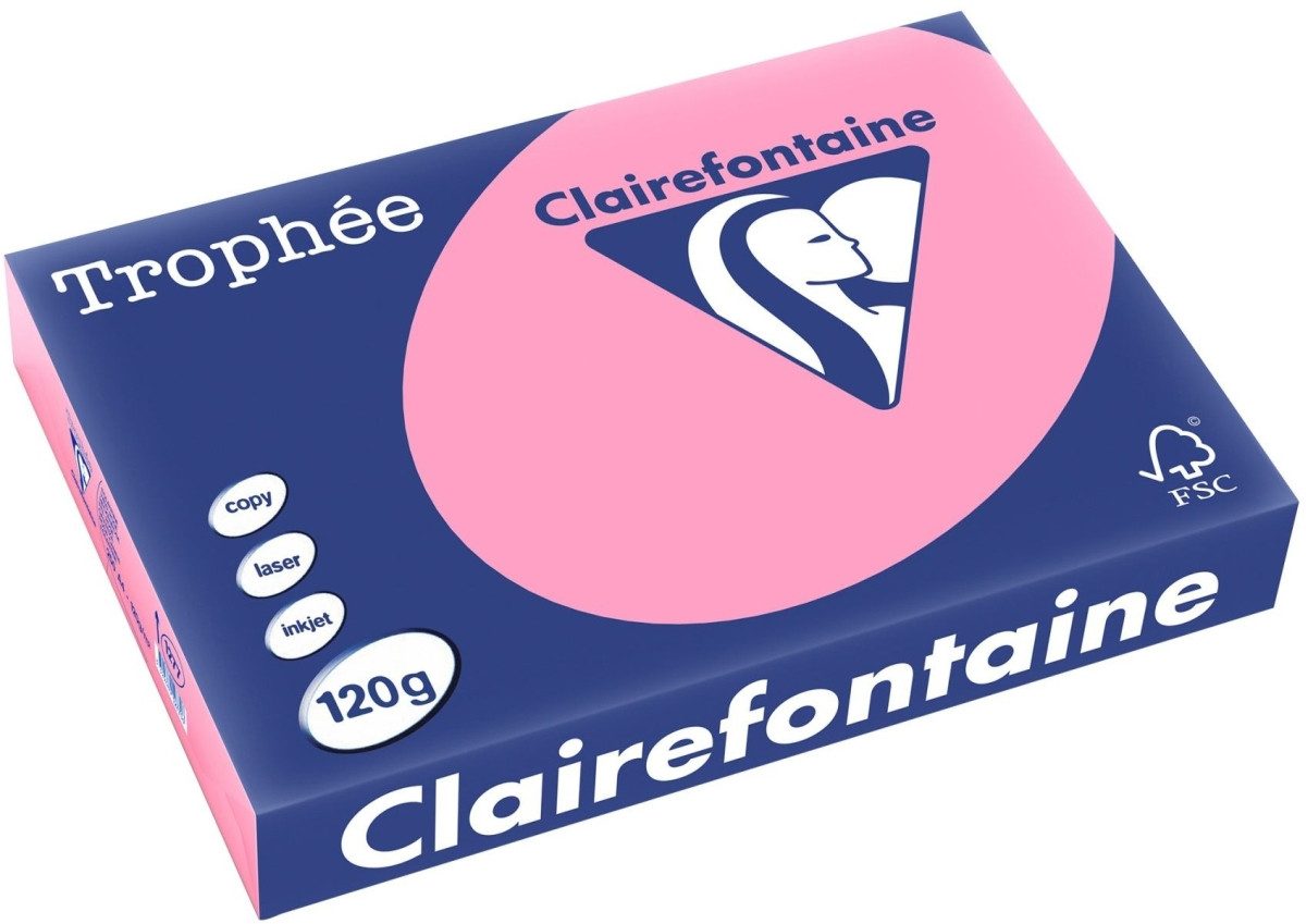 CLAIREFONTAINE Kopierpapier Kopierpapier Trophee A4 120g/qm VE=250 Blatt heckenrose