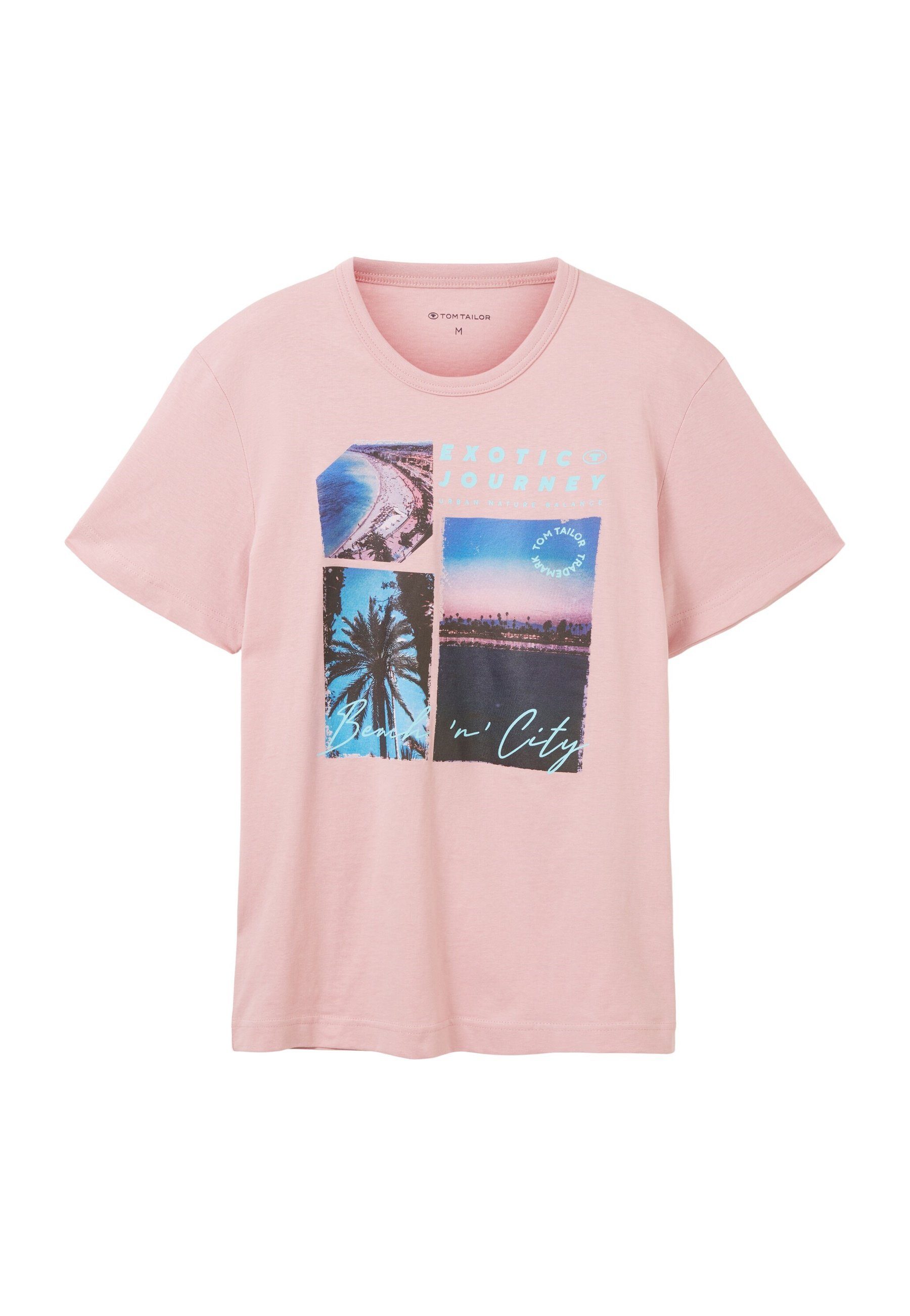 TOM TAILOR T-Shirt T-Shirt Kurzarmshirt (1-tlg) pink