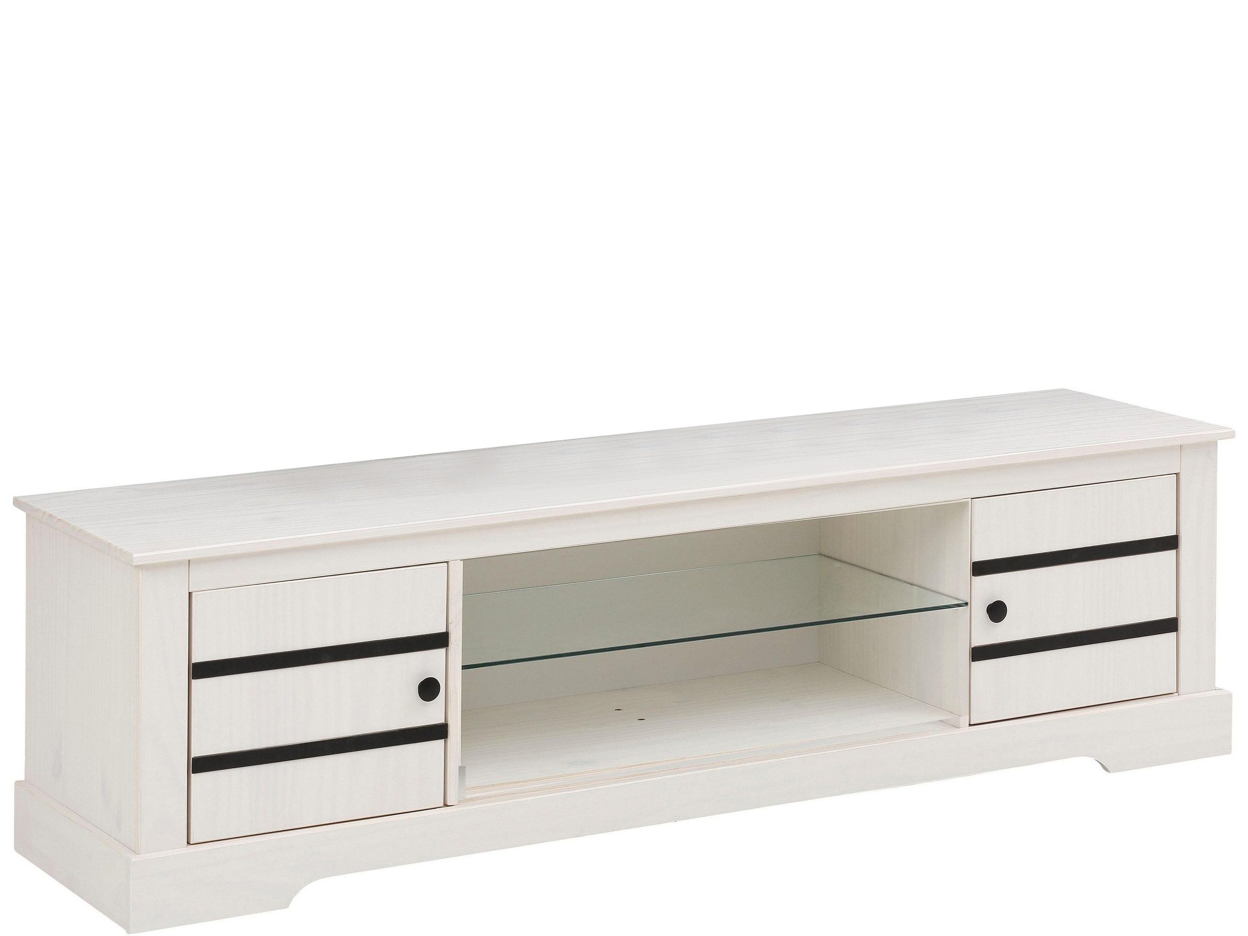 loft24 Lowboard Thor, Fernsehschrank aus Kiefer Massivholz im Landhausstil