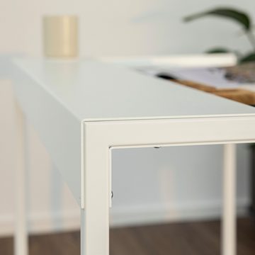 Metallbude Schreibtisch DONNA, mit abnehmbarer Ablage, Breite 100cm, Tiefe 60cm, Höhe 76cm