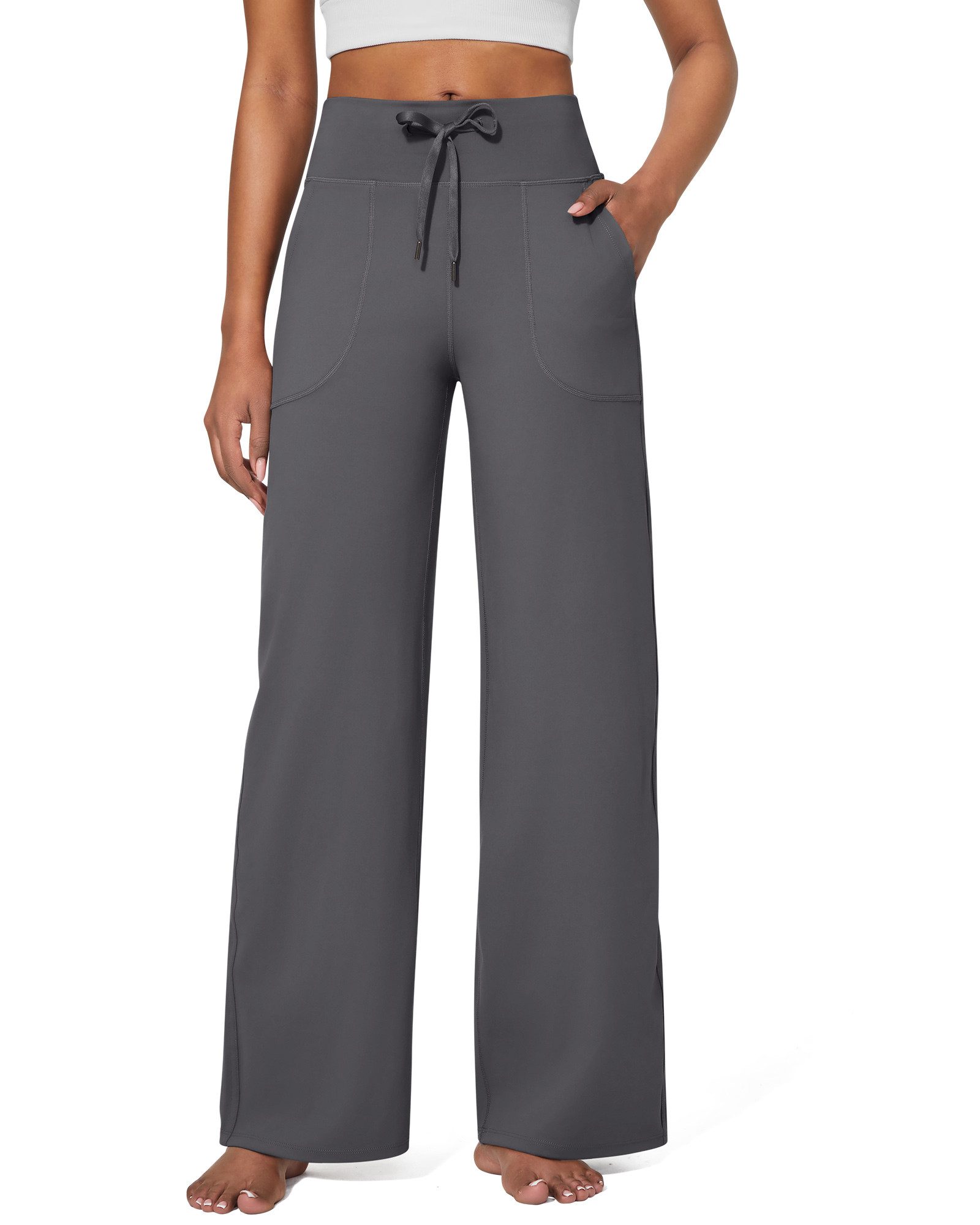G4Free Jogginghose Damen Sporthose Lang, High Waist Traininghose Yogahose 4-Wege-Stretch,Feuchtigkeitsableitend,Atmungsaktiv