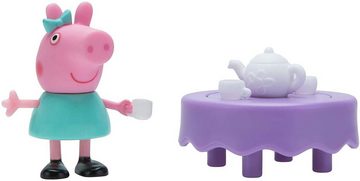 Jazwares Merchandise-Figur Peppa Pig Spielset, Peppa Wutz Puppe & kleine Bäckerei, Schweinchen, (Figur mit Zubehör), Peppa Pig Bäckerei Spielzeug