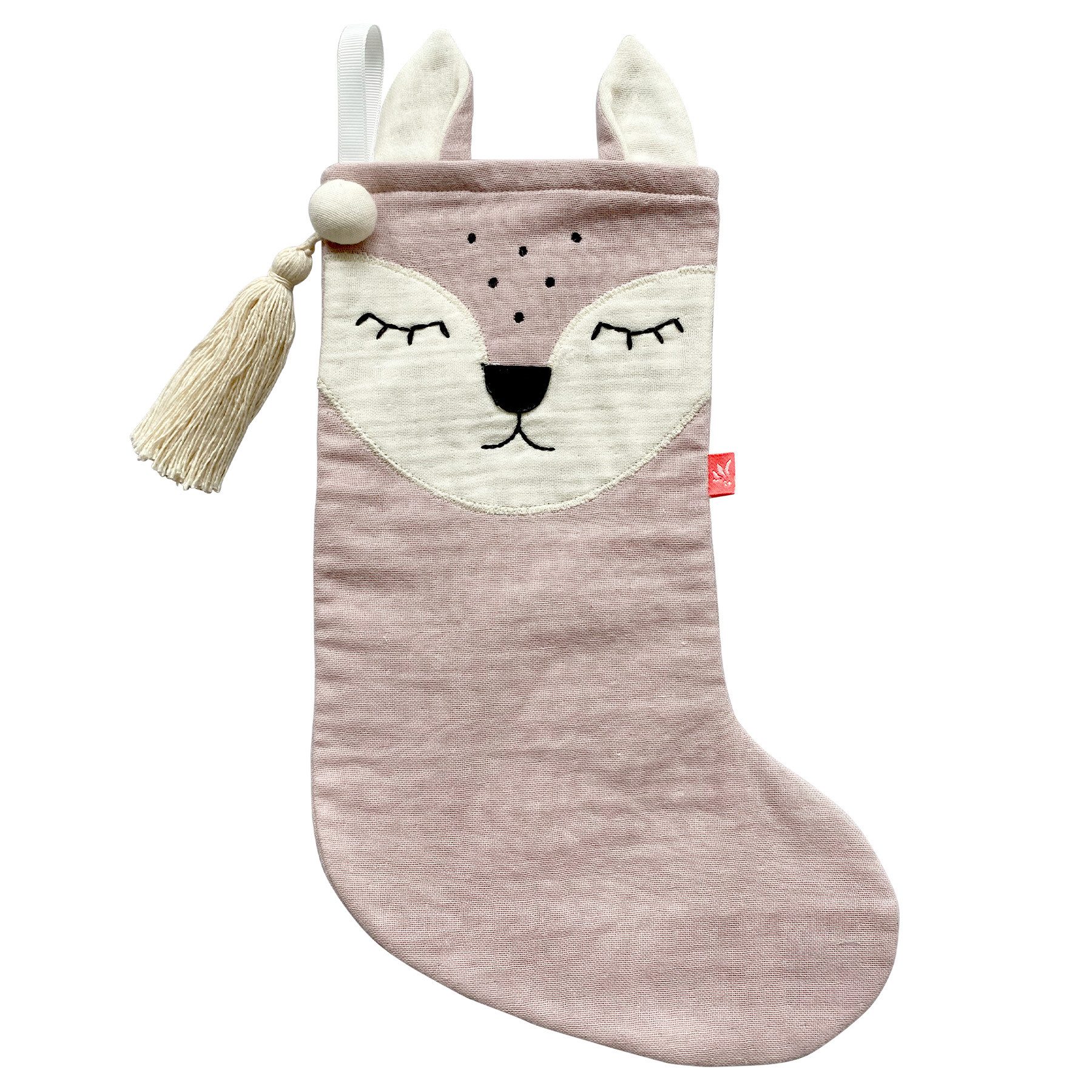 kikadu Nikolausstiefel 2201, Bio-Baumwolle, festlich für Nikolaus und Weihnachten.