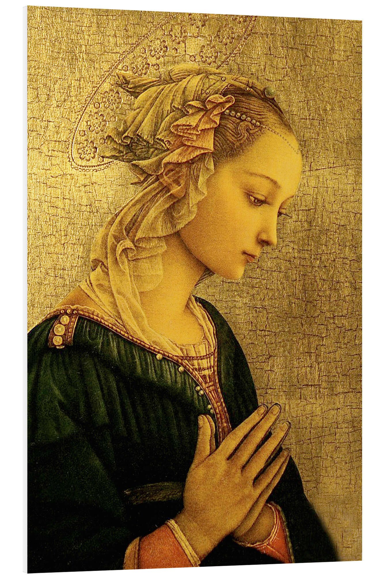 Posterlounge Forex-Bild Fra Filippo Lippi, Madonna, Malerei