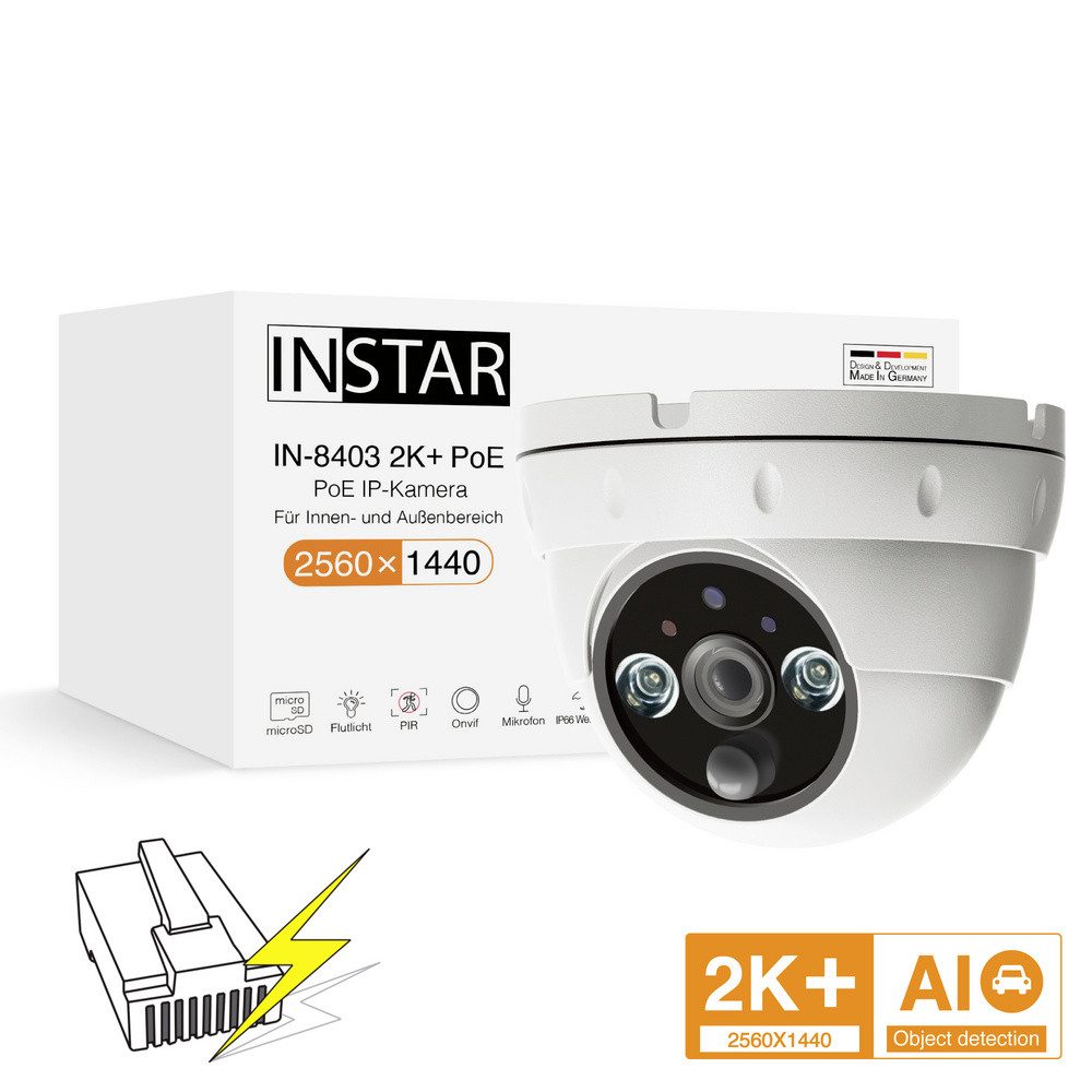 INSTAR Überwachungskamera INSTAR IN-8403 2K+ POE ws 14082 LAN IP Überwachungskamera 2560 x 144 (14082 (IN-8403 2K+ POE ws)