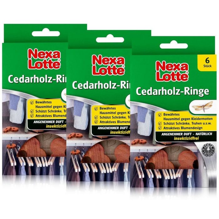 Nexa Lotte Insektenfalle Nexa Lotte Cedarholz-Ringe 6 stk. - angenehmer Duft insektizidfrei (3