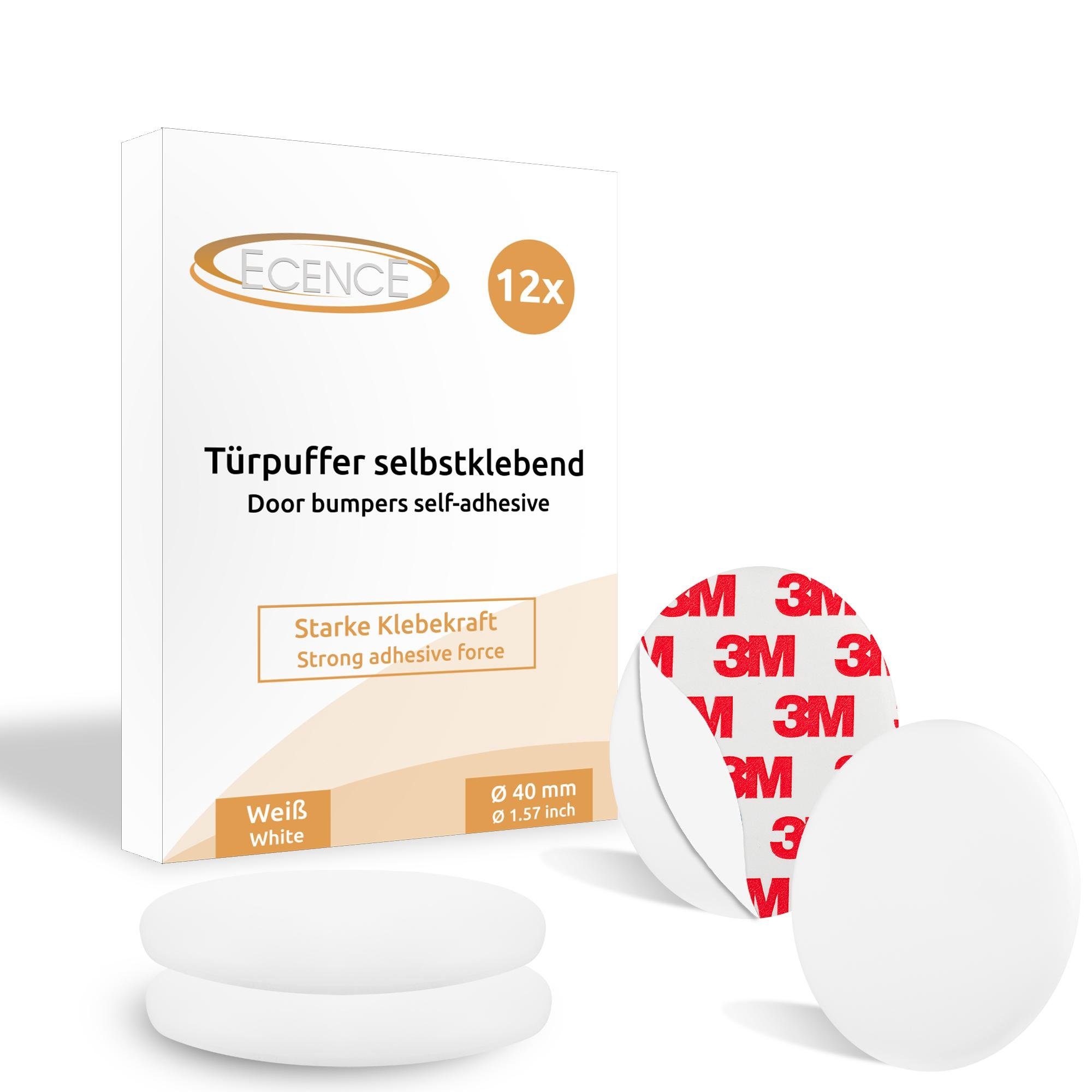ECENCE Wandtürstopper 12x Türpuffer Türstopper selbstklebend 40mm (12 St) günstig online kaufen