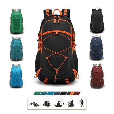 TAN.TOMI Wanderrucksack 40L Wanderrucksack Trekkingrucksack Rucksack Outdoor (Set mit 1 Rucksack und 1 Regenschutz, inkl. Regenhülle), mit Regenschutzhülle, Komressionsgurte für Trekkingstöcke