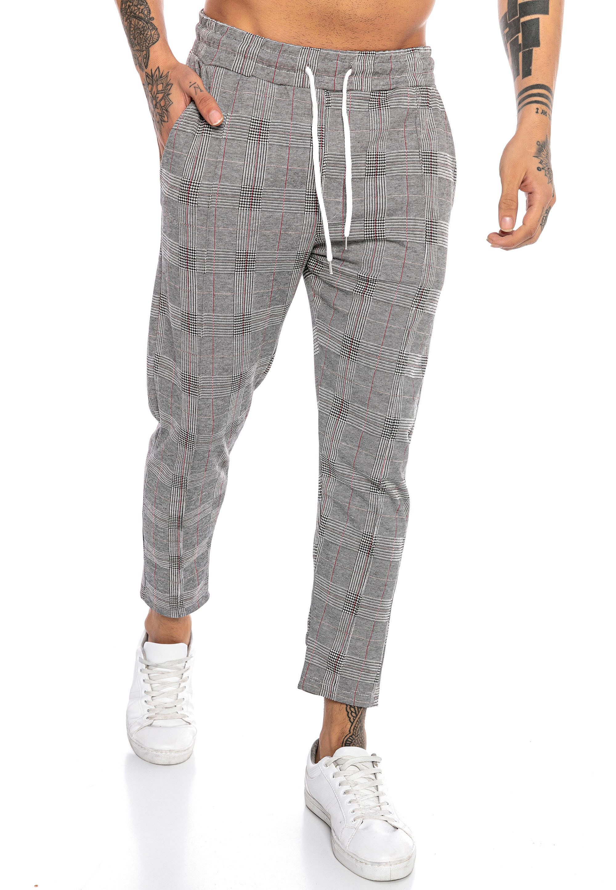 RedBridge Stoffhose mit Kordelzug und Karomuster klassisch und modern
