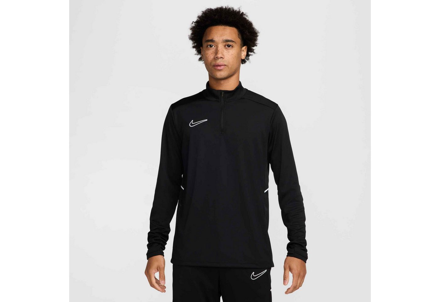 Nike Fußballtrikot Nike Academy Men's Dri-FIT Soccer Drill Top leichtes Drill-Oberteil, mit Viertelreißverschluss, schmale Passform