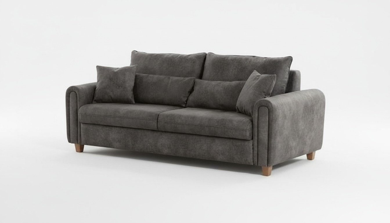 Xlmoebel Schlafsofa Couch mit Bettfunktion 3-Sitzer Klappsofa Polsterung, Schlafsofa 1 Teile, Made in Europa