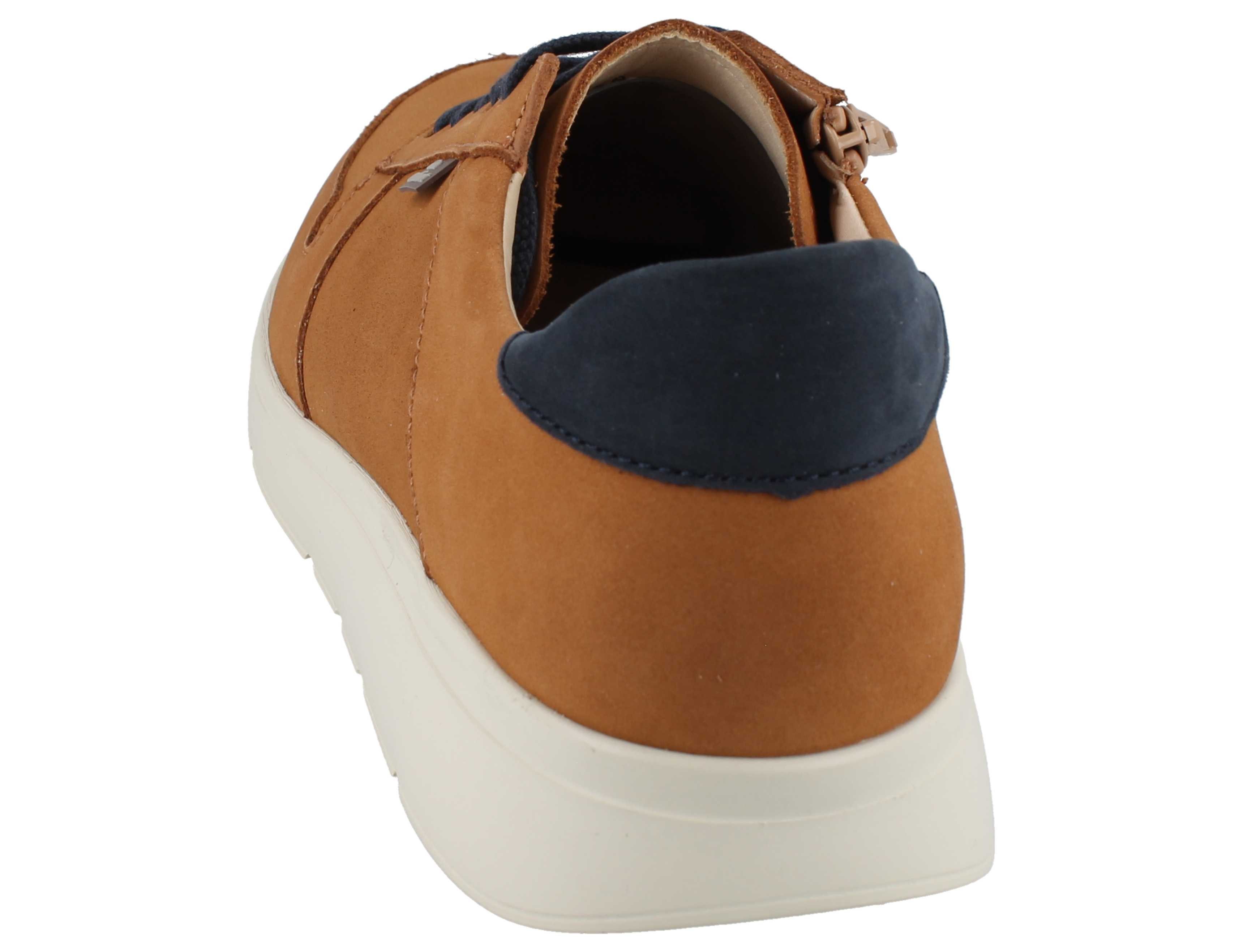 Finn Comfort FINN COMFORT Timaru Herren Halbschuhe mit Reißverschluss brandy Schnürschuh