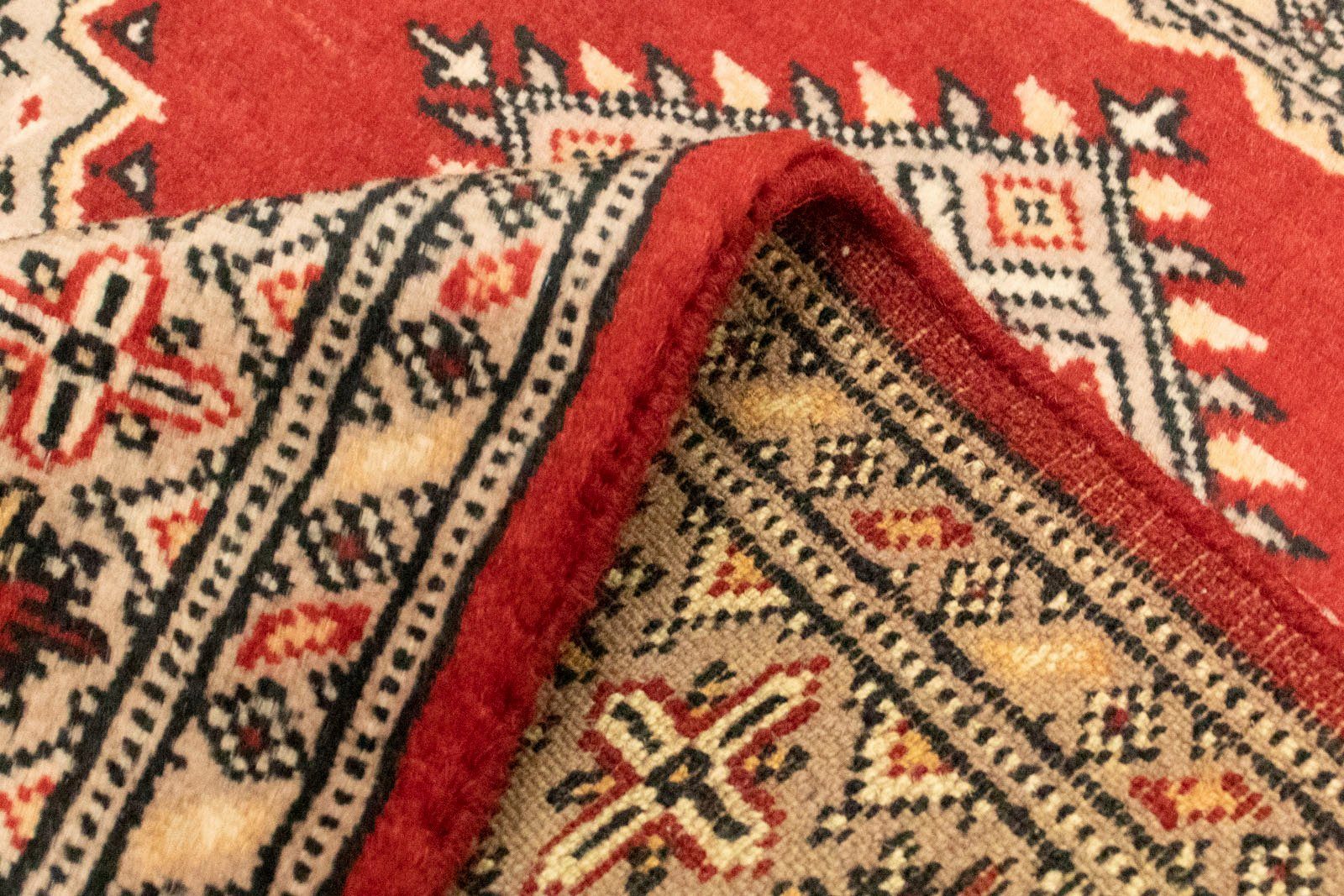 Wollteppich »Buchara Teppich handgeknüpft rot«, morgenland, rechteckig, Höhe 8 mm-kaufen