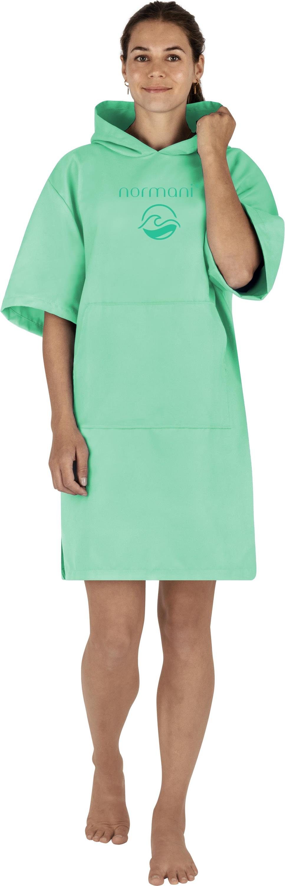 normani Badeponcho Damen Mikrofaser Badeponcho Siargao, Polyester, Kapuze, günstig online kaufen