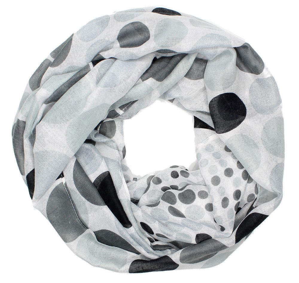 Loop Bunter Loopschal Gepunktet für Damen Schlauchschal in Polka Dots