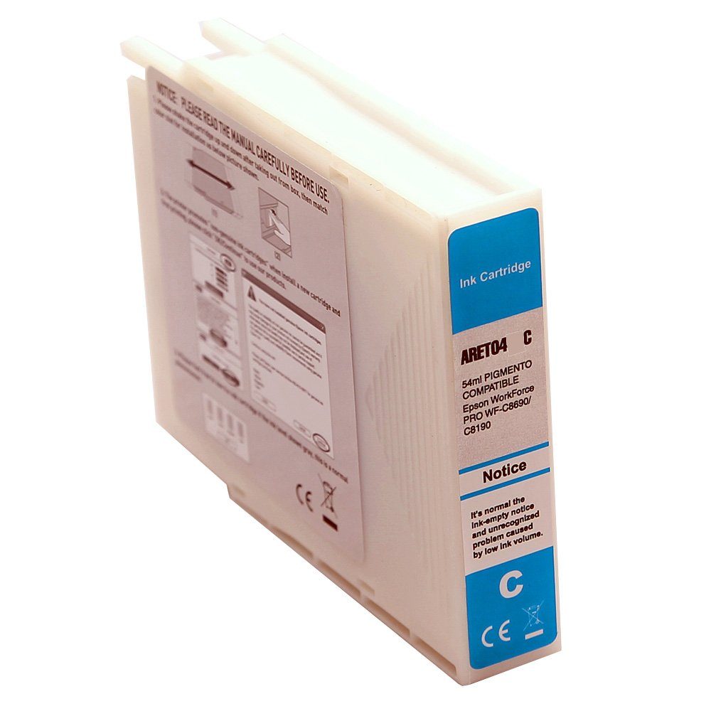 Pro) WorkForce ABC Druckerpatrone Cyan Tintenpatrone für T04B2 T04A2 Epson (Kompatible