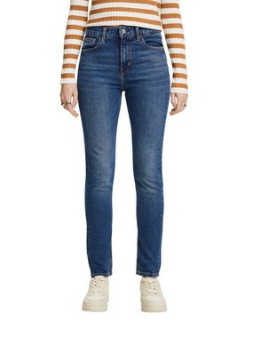 Esprit Slim-fit-Jeans Schmal geschnittene Jeans mit hohem Bund