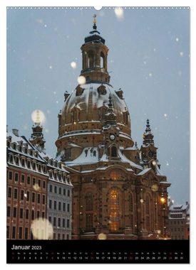 CALVENDO Wandkalender Frauenkirche Dresden (Premium, hochwertiger DIN A2 Wandkalender 2023, Kunstdruck in Hochglanz)