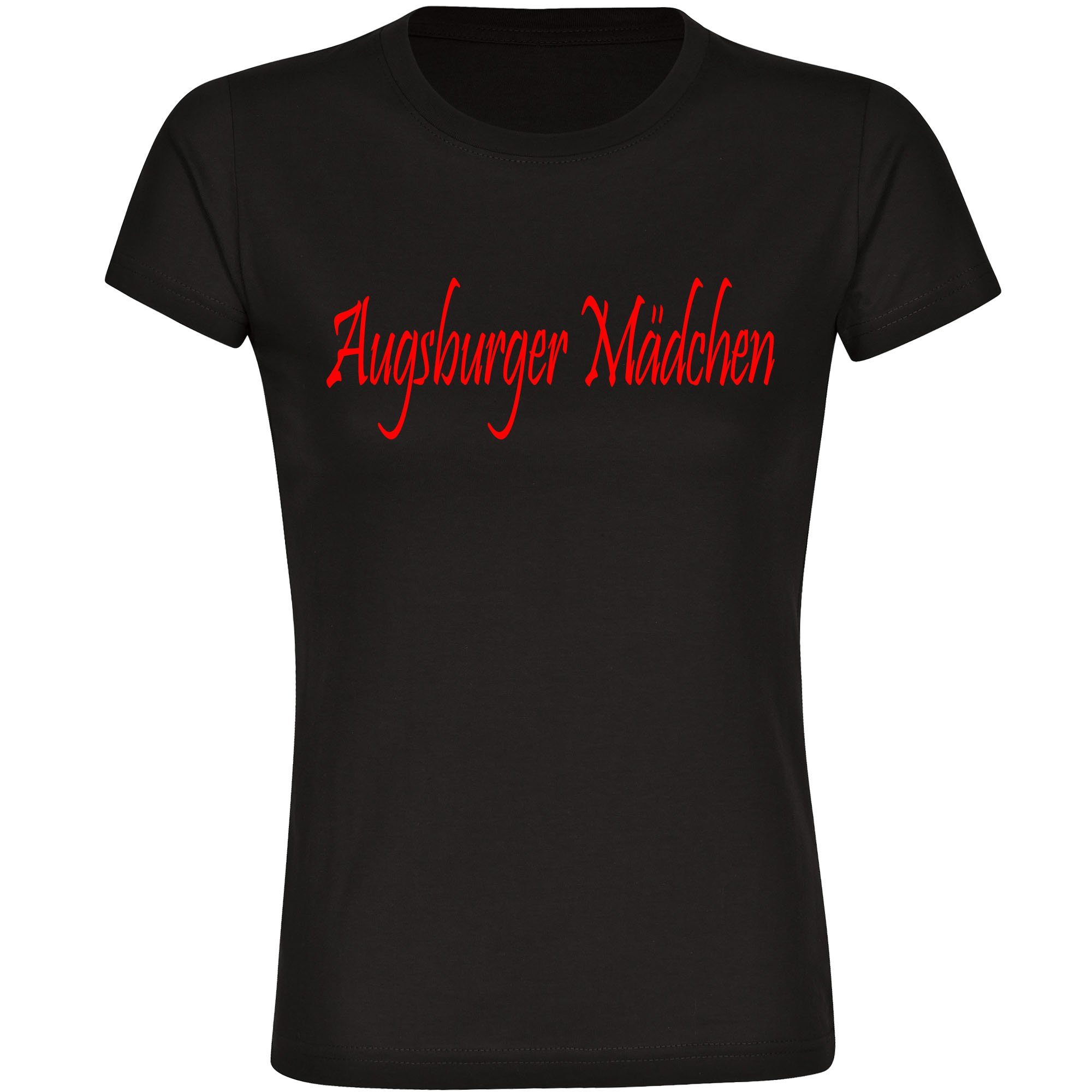 multifanshop T-Shirt Damen Augsburg - Augsburger Mädchen - Frauen