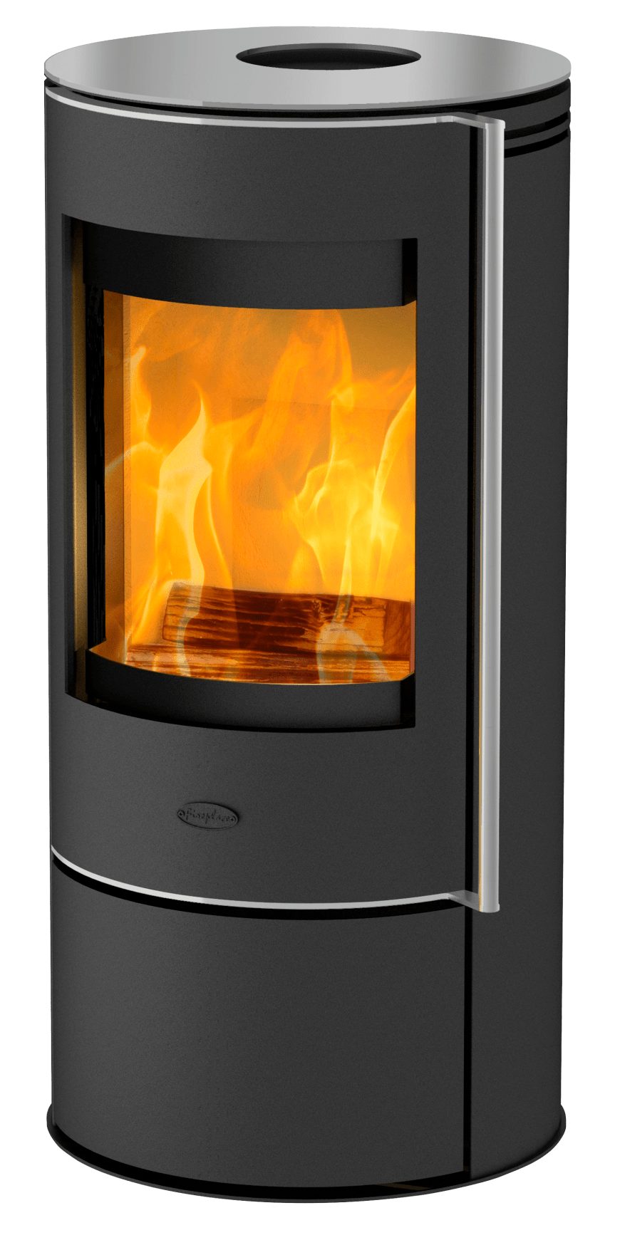 Fireplace Kaminofen Fireplace Rondale Kaminofen Stahl Schwarz mit Topplatte Keramik K6014, 5 kW