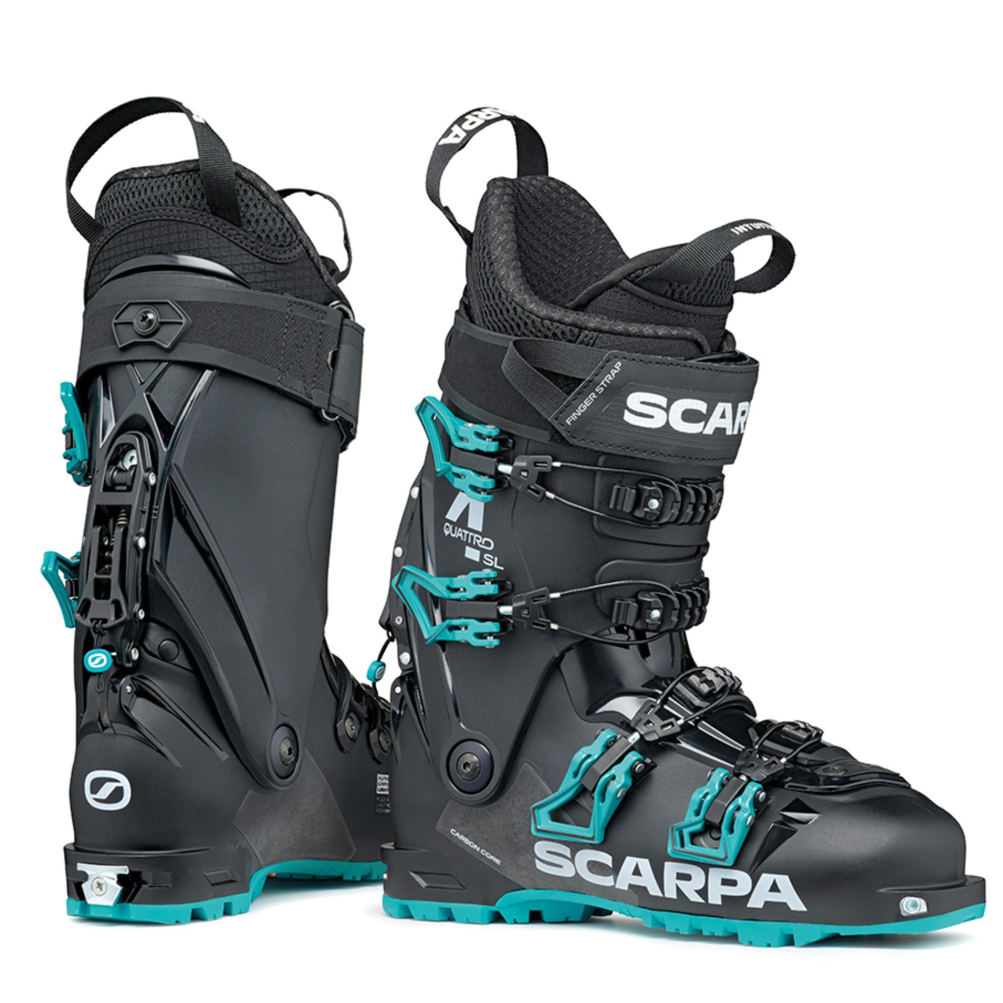 Scarpa 4-Quattro SL Wmn - Damen Tourenskischuh - schwarz/türkis Skischuh