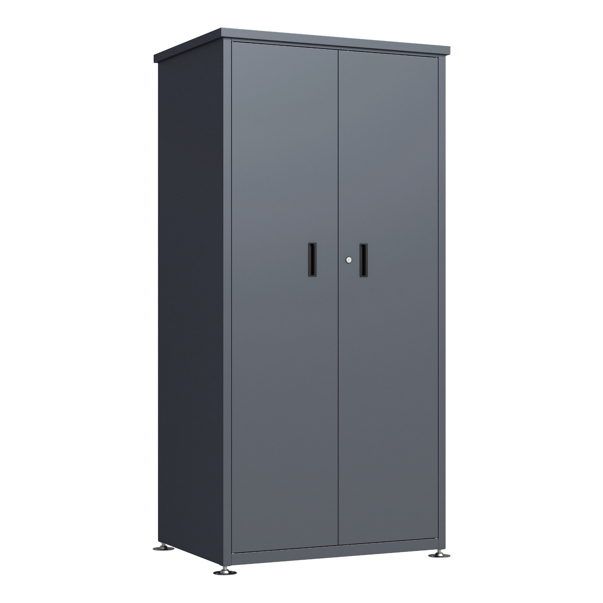 DEGAMO Gartenhaus LÜBECK, Gartenschrank Stahl anthrazit, günstig online kaufen