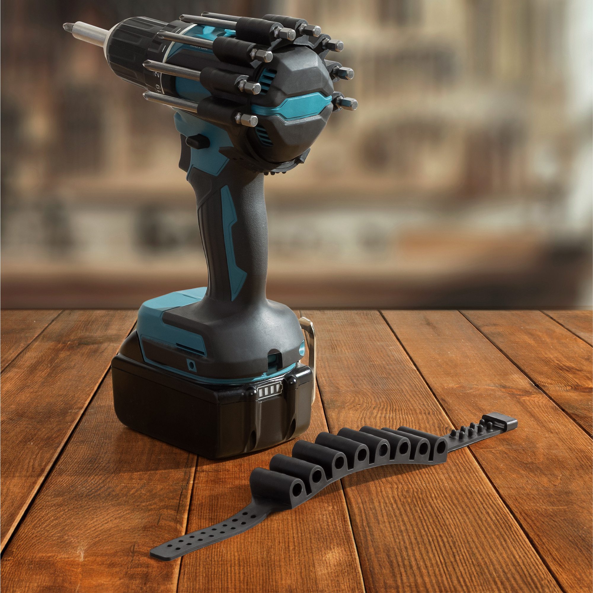 Navaris Bithalter Bithalter Akkuschrauber Riemen- 2er Set - Werkzeugtasche günstig online kaufen